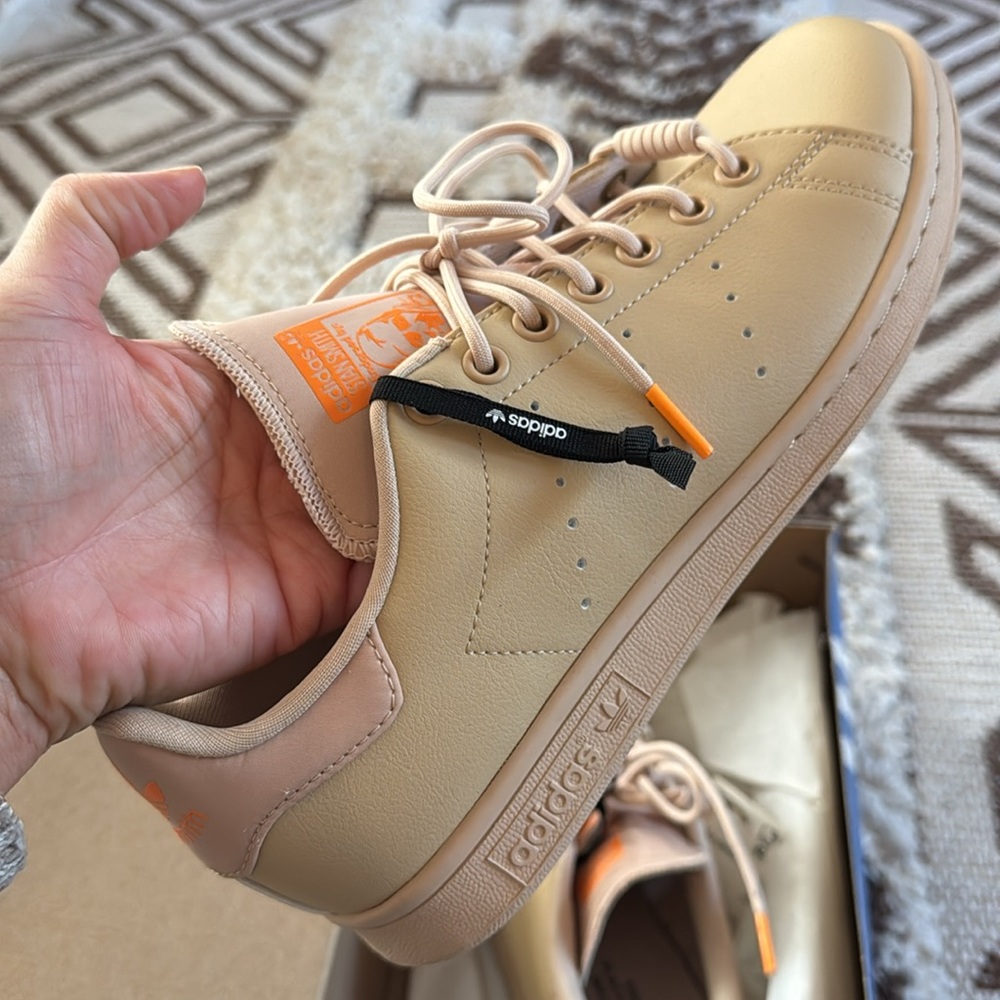 Stan smith women’s sneakers / magic beige and orange rush - Picture 7 of 11